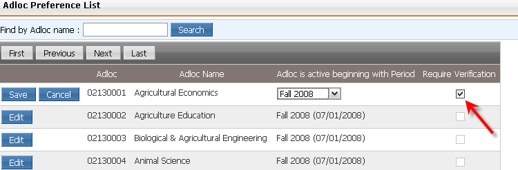 Adloc Preference List