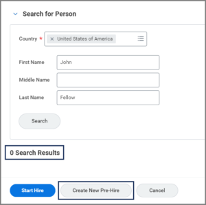 the search for person