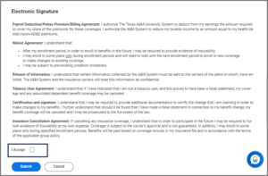 Electronic Signature page