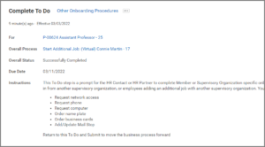 Other Onboarding Procedures