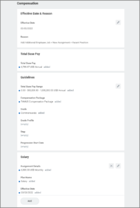 Propose Compensation Hire inbox action item