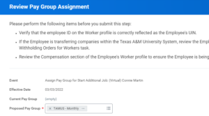 Assign Pay Group