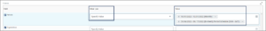 Specify Value is entered in the value type column and 2 example values are shown in the value column