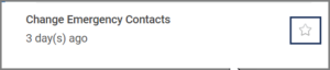 Sample action item in the Inbox with the star icon highlighted. The Star icon is used to favorite inbox items.
