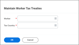 Tax Treaty details displayed with Tax Year and Tax Residency Country field highlighted for emphasis.
