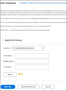 The Hire Employee page 