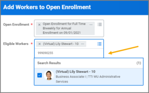 Eligible works for Open enrollment 