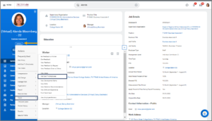 Related Actions menu with Talent link and Edit Goals links highlighted.
