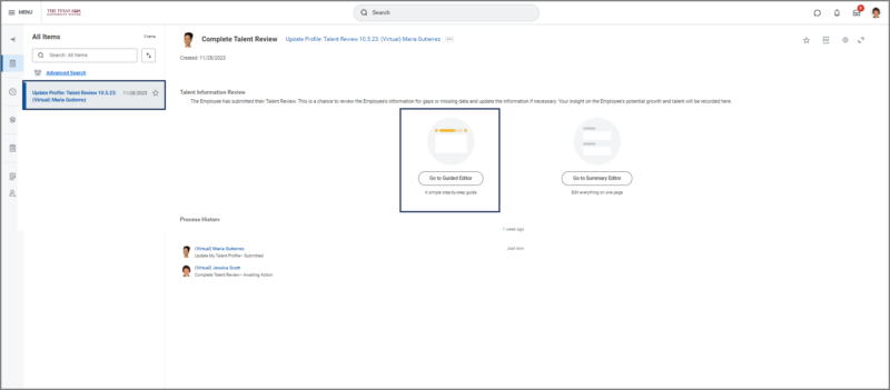 Getting Started with the Talent Review
