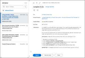 change benefits to do in the inbox