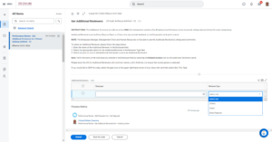 page to get additional Reviewers for the Employee's review