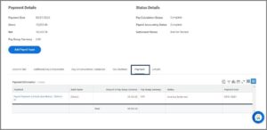 Payments Tab