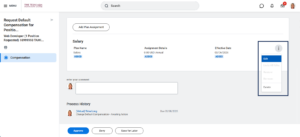Select Related Action icon in Salary section and then select Edit.