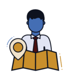 Speaker with map